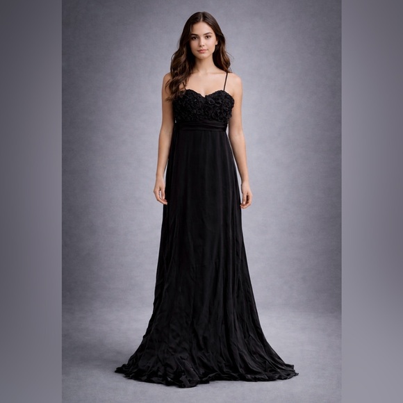 knee length dresses for ladies Badgley Mischka Womens Cold Shoulder Full-Length Evening Dress EG2434
